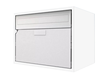Briefkasten Huber Aluminium 300/400 Reinweiss RAL 9010